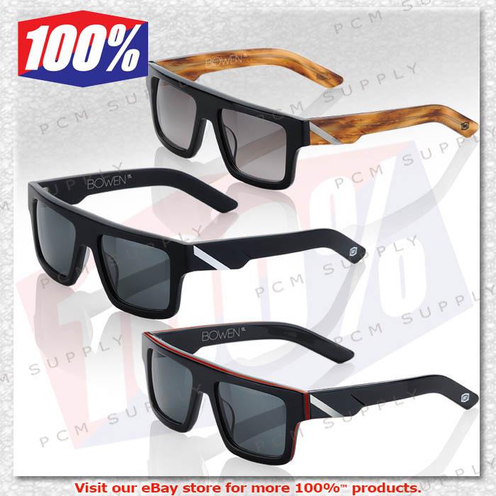 100% bowen motorcycle, shooting, boating casual wear sunglasses