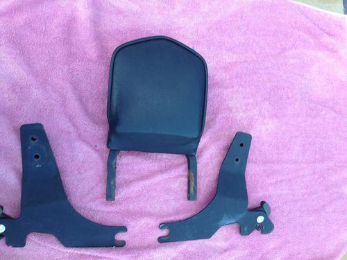 Harley sportster black sissy bar,pad, luggage rack & detachable side plates-883r