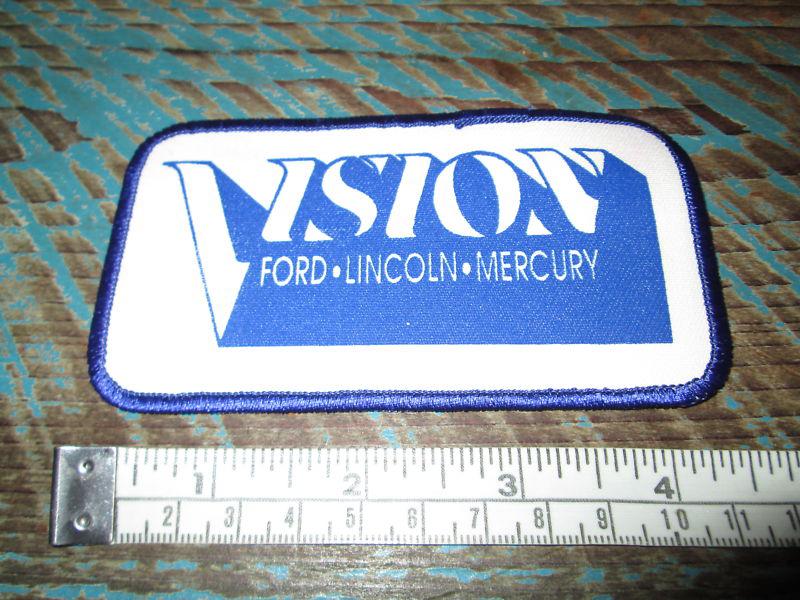 Vision ford lincoln mercury dealership patch racing mustang f150 focus fairlane