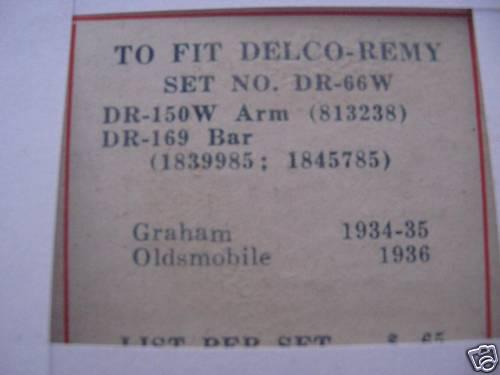 34 35 GRAHAM (2) SETS IGNITION CONTACT POINTS 36 OLDSMOBILE GRAHAM BUICK PONTIAC, US $24.00, image 2