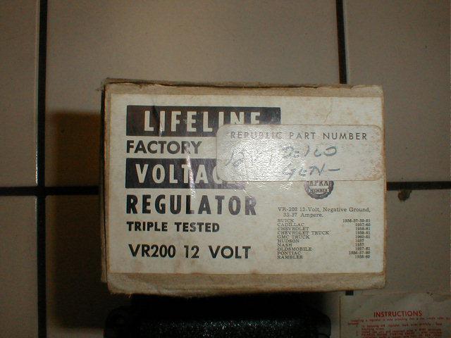 NOS DELCO-REMY 12 VOLT REGULATOR VR200 VINTAGE NEG.GROUND, US $33.99, image 2
