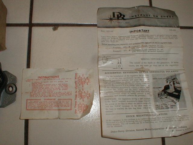 NOS DELCO-REMY 12 VOLT REGULATOR VR200 VINTAGE NEG.GROUND, US $33.99, image 3