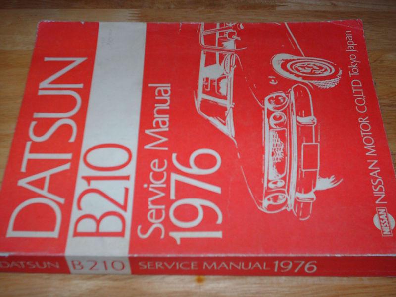 1976 DATSUN B210 SHOP MANUAL ORIGINAL SERVICE BOOK! , US $34.50, image 3