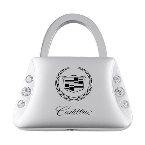 Cadillac jeweled purse keychain / key fob engraved in usa genuine
