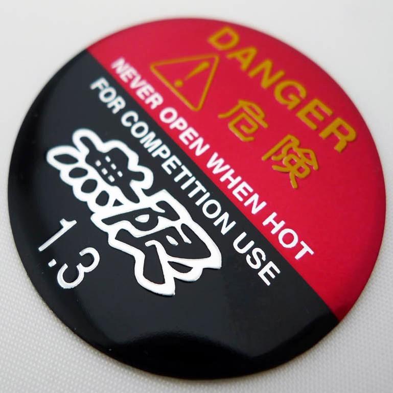 Mugen radiator cap 3d metal sticker civic si crz city jazz accord acura jdm