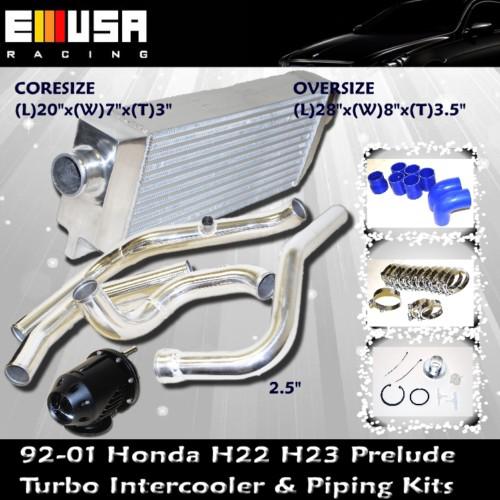 1992-2001 honda prelude h22 h23 turbo intercooler & intercooler piping kits