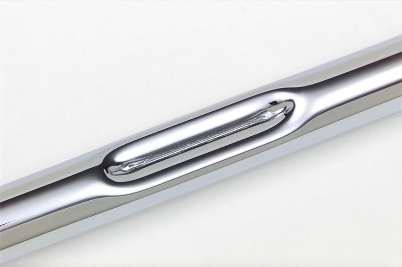 Bikers choice custom v-twin handlebars - med. buckhorn bend - dimpled