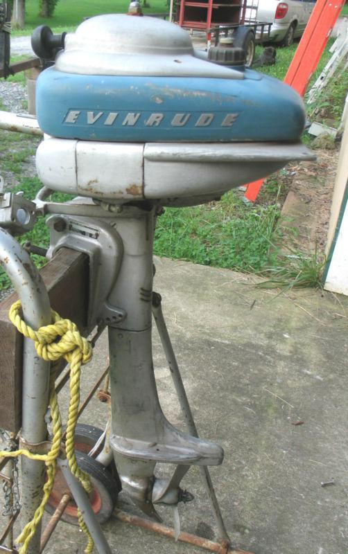 1947 evinrude model 4731 sportwin 3.3 hp 3.3hp opposed cylinder ez fix n/r!