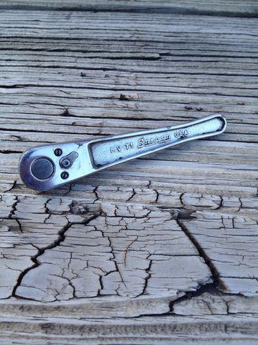 Vintage snap-on 1/4" drive midget ratchet mv 71 very nice rare