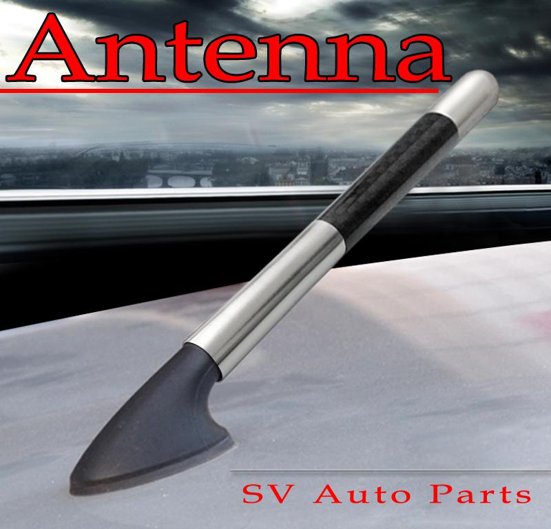 5" silver screw on carbon fiber am/fm antenna mazda 3/323/6/626/929/mpv/protege