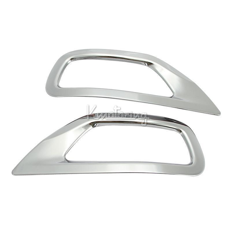 Chrome Front + Rear Fog Light Lamp Cover Trim For 2011-2013 Jeep Grand Cherokee, US $62.99, image 2