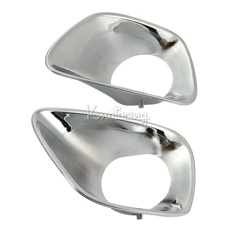 Chrome Front + Rear Fog Light Lamp Cover Trim For 2011-2013 Jeep Grand Cherokee, US $62.99, image 3