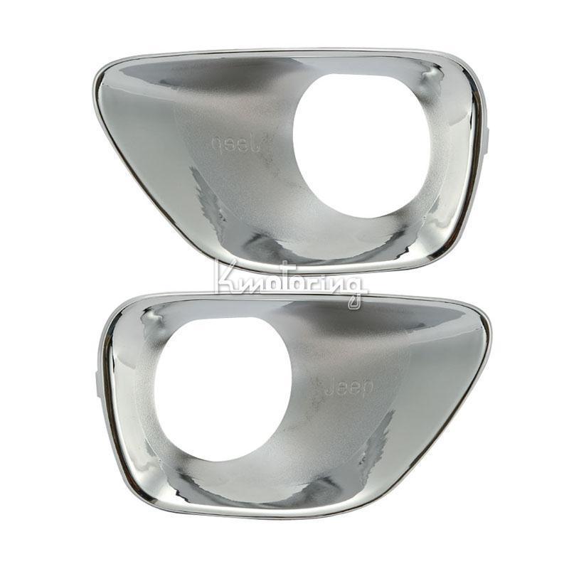 Chrome Front + Rear Fog Light Lamp Cover Trim For 2011-2013 Jeep Grand Cherokee, US $62.99, image 5