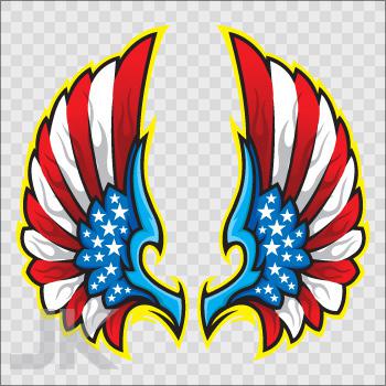 Decals sticker wing wings helmet motorbike tank 0500 x662z