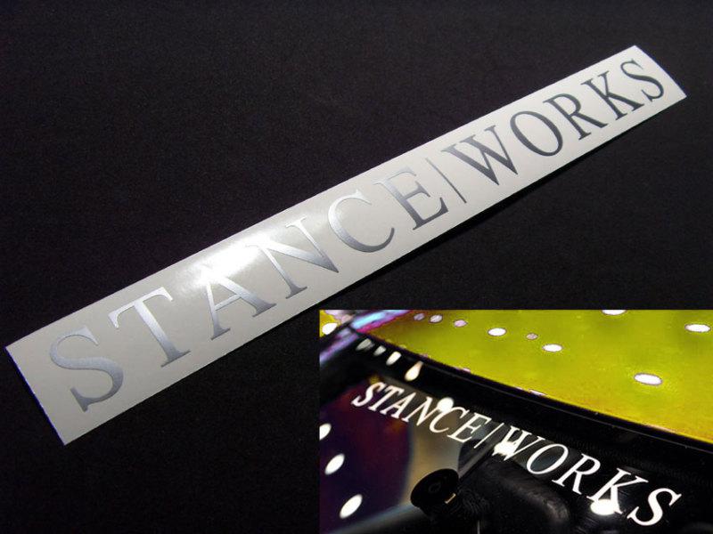 1 stanceworks windshield sticker decal e30 illest drift euro 20 inchs  silver*1