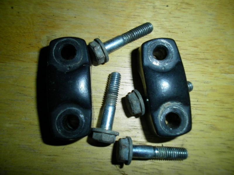 Honda 1986 xr100r xr100  handle bar clamp bracket stays and bolts riser r 100 xr