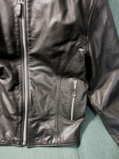 Sell HEAVY FMC Leather Motorcycle Jacket Thinsulate Hardly Worn Zips ...