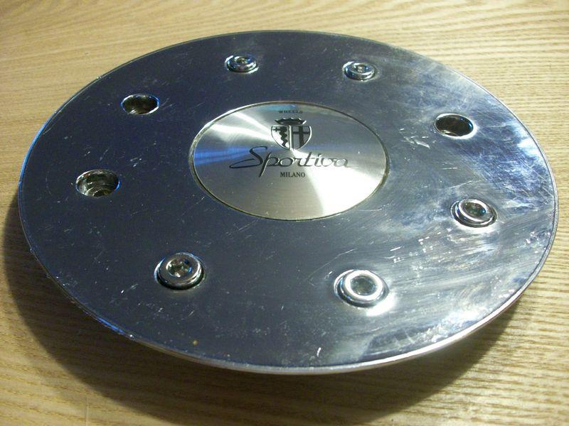 Sportiva milano chrome wheel center cap caps (1)