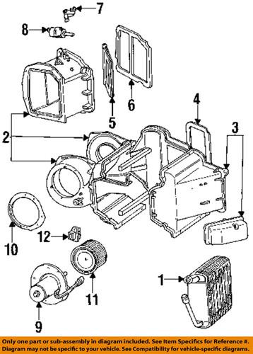 Ford oem f2tz-18527-a blower motor/hvac blower motor