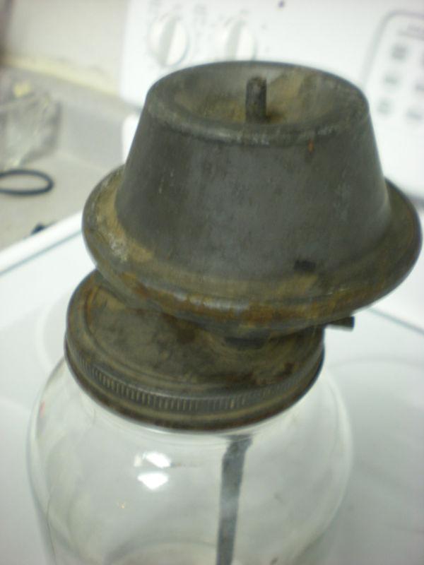 40's 50's Vintage Windshield Wiper Washer Jar Glass Bottle Fluid Pump Accessory , US $32.95, image 2