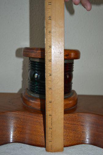 Vintage Chris Craft Perko Red/Green Boat Bow Light mounted on teak/mahogany wood, US $199.99, image 11