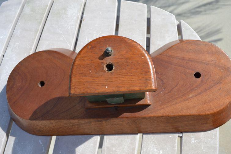 Vintage Chris Craft Perko Red/Green Boat Bow Light mounted on teak/mahogany wood, US $199.99, image 12