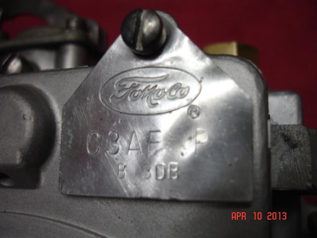 Ford Autolite 4100 4 bbl 1.12 carburetor 62 63 64 65 390 carb C3AF-R TAG , US $289.99, image 2