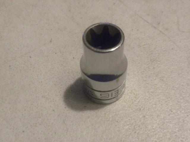 Snap-on e16 torx socket inverted torx new logo 1/2" dr sle160a.