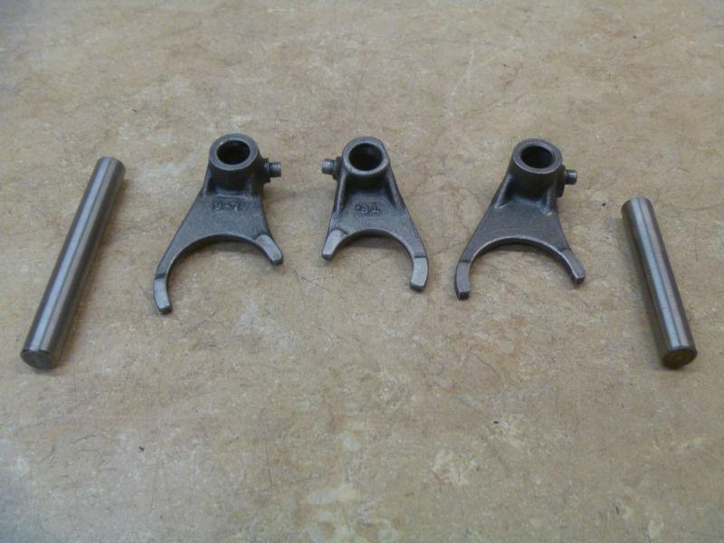 Kawasaki klt klt200 original used engine shift forks assembly 1984 #m2 #bdk