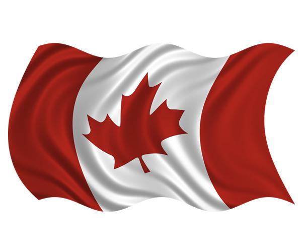 Sell Canada Waving Flag Decal 5"x3" Canadian Maple Leaf Vinyl Bumper