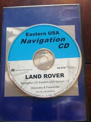 2003  land rover discovery & freelander gps navigation cd eastern usa