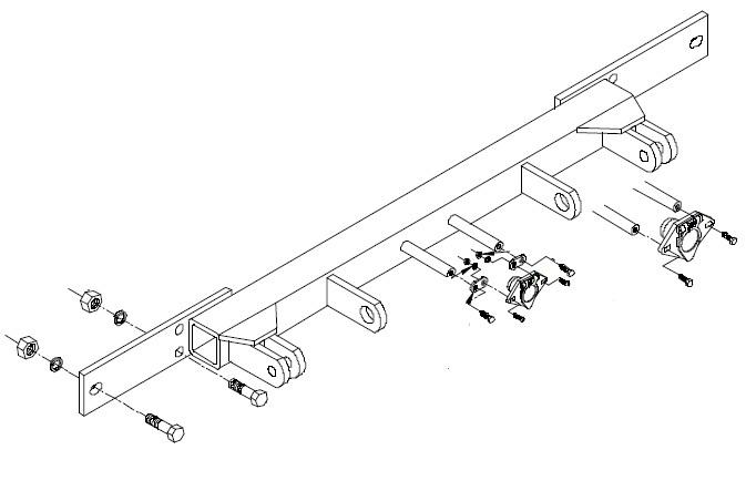 Blue ox bx1957 base plate f/dodge ram 1500 pickup 03-05