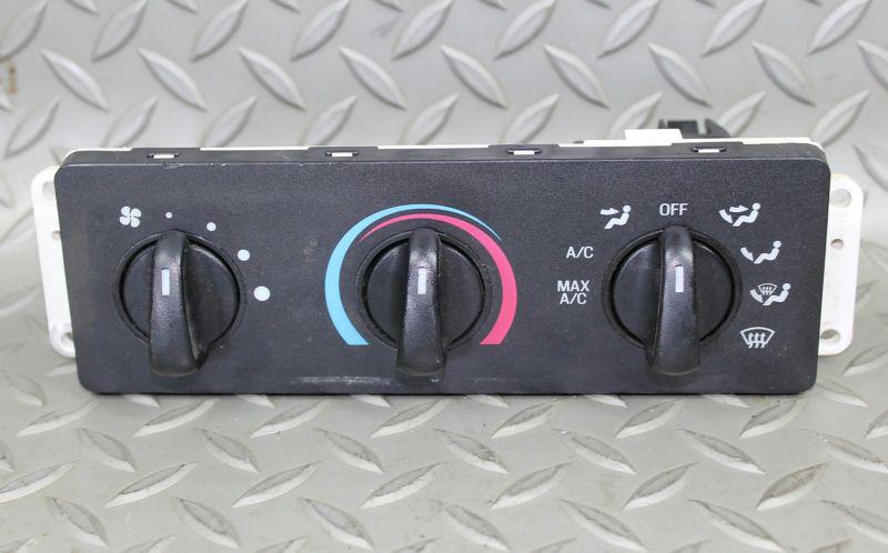 99-04 f-250 oem 3 knobs heater a/c temperature control head trim panel black