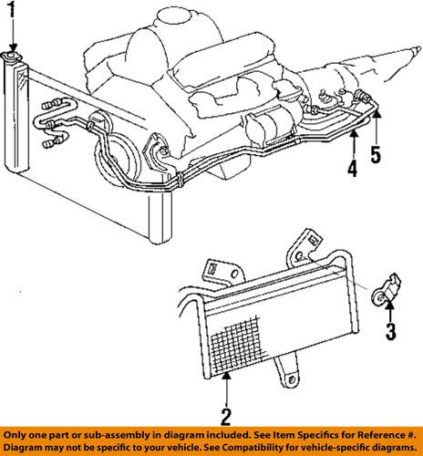 Dodge oem 52028839aa trans oil cooler line/hose
