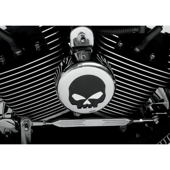 Sell Drag Specialties Chrome Skull Horn Cover Harley Touring Dyna