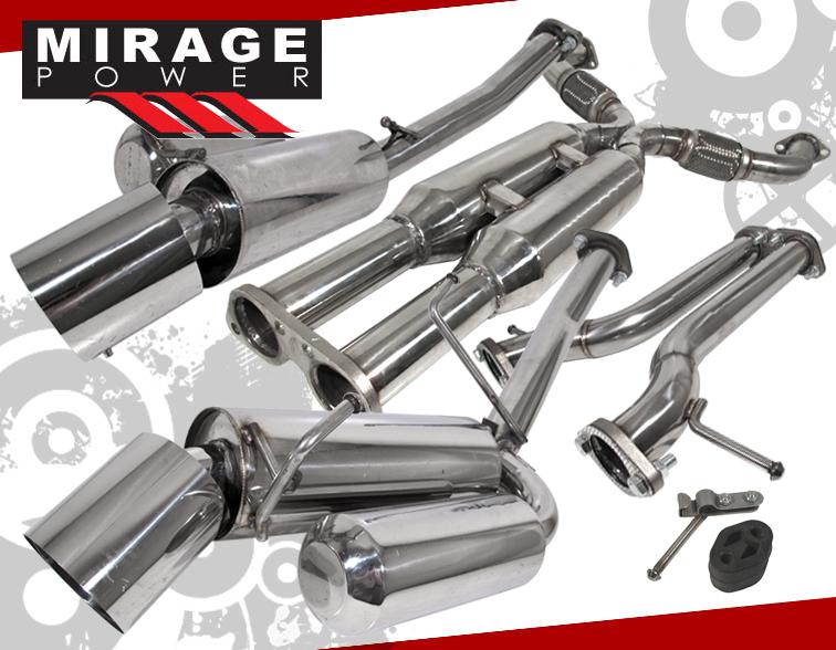 09-2011 nissan 370z stainless steel high performance dual catback exhaust system