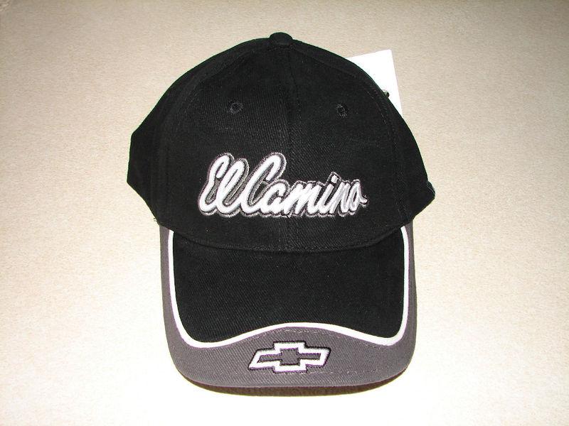 El camino gray with black trim  hat   chevy