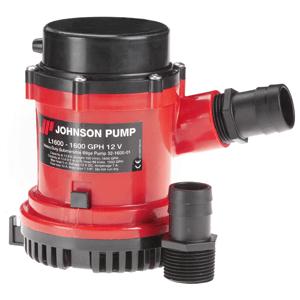 Johnson pump 2200 gph bilge pump 1-1/8" hose 12v threaded portpart# 22004