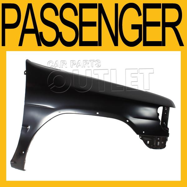 96 97 98 nissan pathfinder xe front fender primered w/o whlopng flare hole right