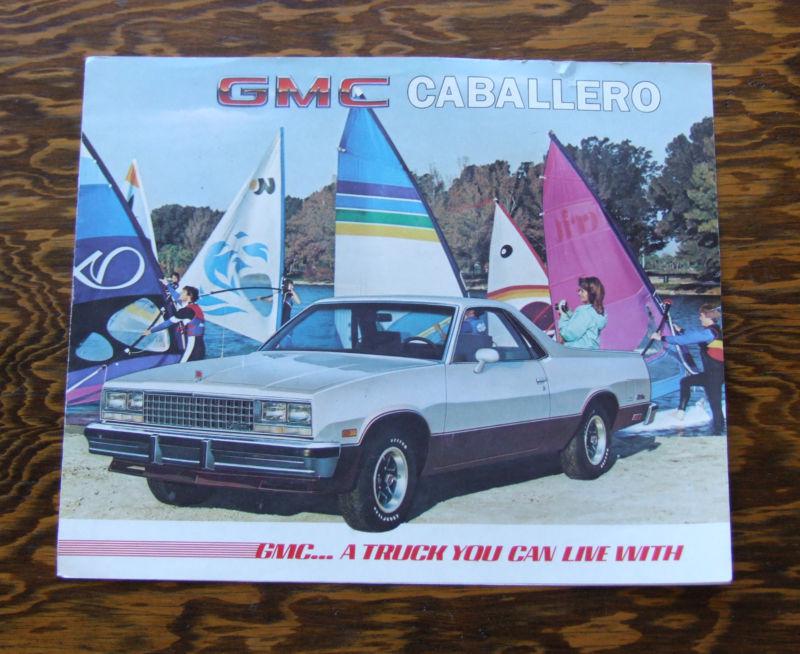 1985 gmc caballero sales brochure