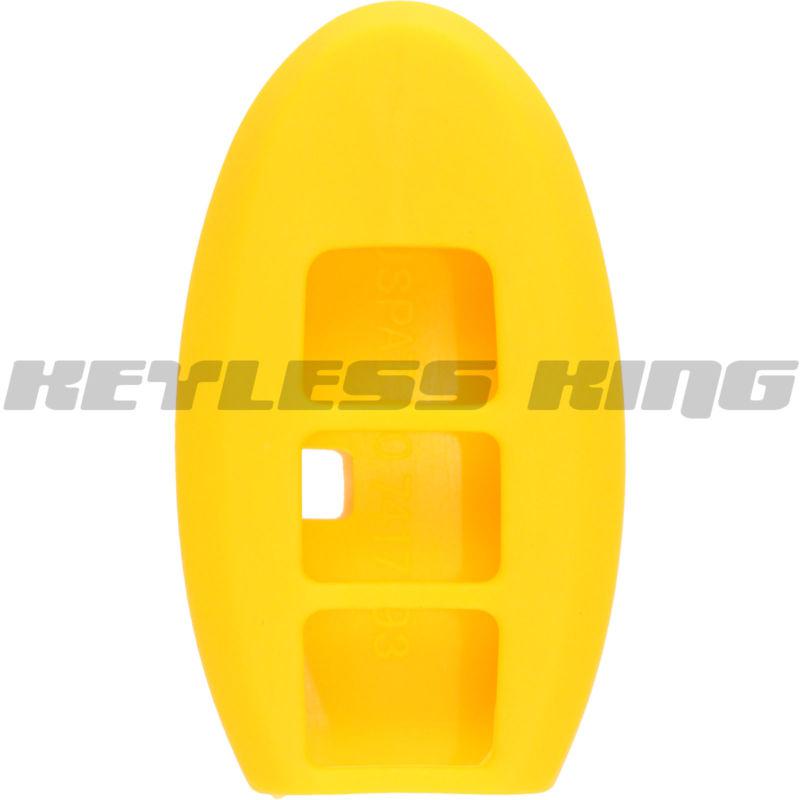 New yellow keyless remote smart key fob clicker case skin jacket cover protector