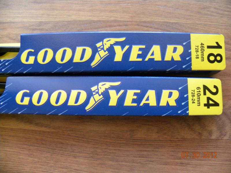 24 and 18 inch goodyear wiper blades- all metal blades - made in the usa!!!!