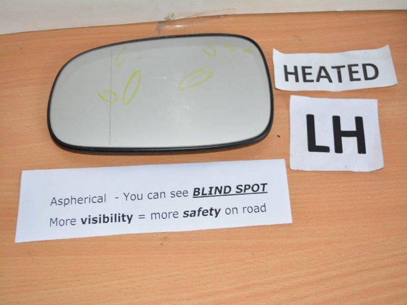 Oem 03-10 saab 9-3/9-5/95/93 aero heated mirror glass lh/left/driver side heated