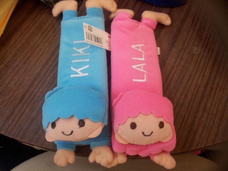 Little twin star cartoon seat belt cover car use baby cart use decoration set