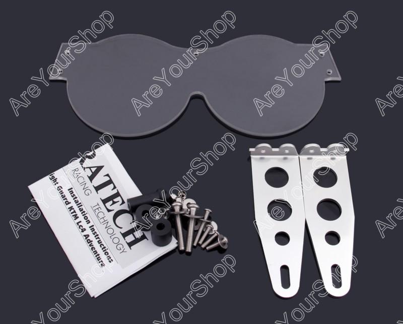 Clear headlight guard lens protector ktm lc4 640 adventure/sc lc4-e 640 enduro