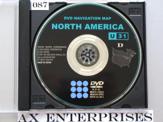07 08 lexus es gs gx is rx navigation dvd # u31 © 9/2006 map version 06.1 - 2007