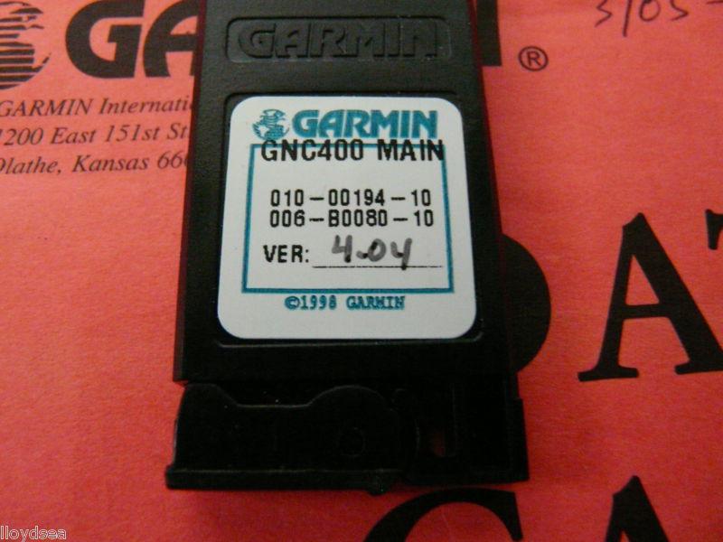 Garmin avionics 400 series software cartridge 006-b0080-10
