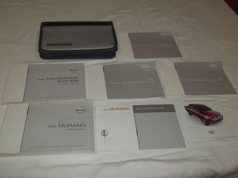 2006 nissan murano owner manual 7/pc.set+navigation & nissan premium case free s