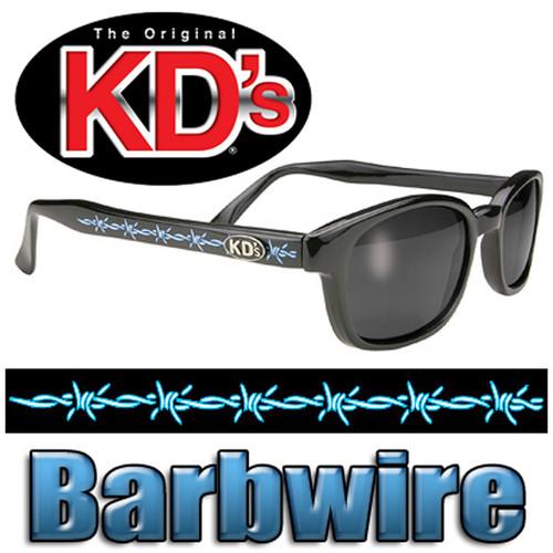 Barbwire sons of anarchy original kd's biker glasses sunglasses w/smoke lenses