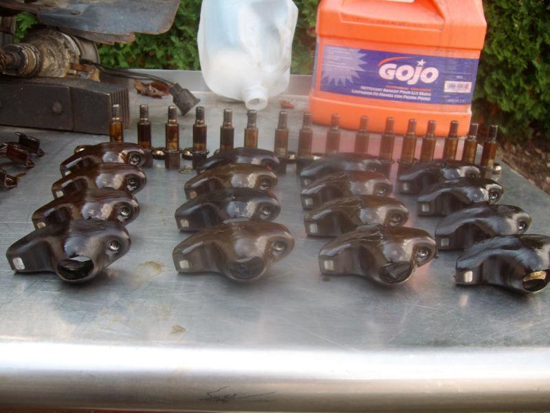 Sell CHEVY BBC TRUCK GEN 5 V 454 BBC ROCKER ARM SET STUDS GUIDE PLATES